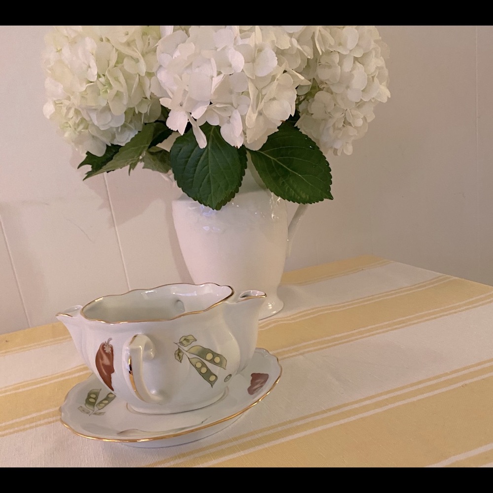 L. Lourioux "La Faune" Gravy Boat with Under Dish